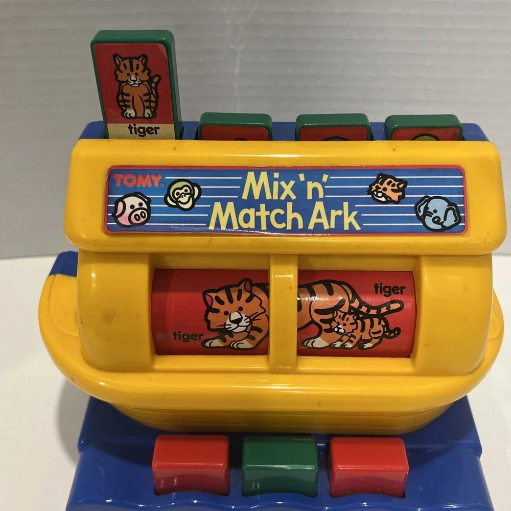 Mix and Match Ark Vintage‎ Game by Tomy Toddler Baby Sorting game 1989 VGC
